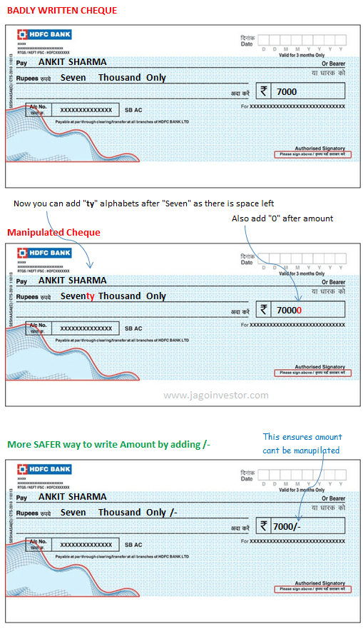 How To Write A Proper Cheque