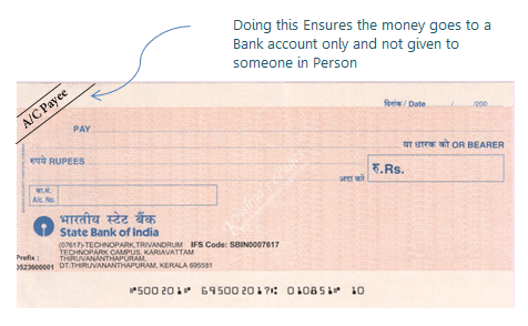 icici bank blank cheque