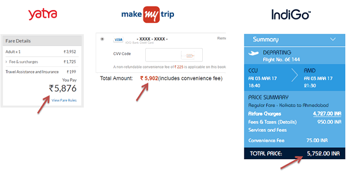 price comparison flights direct airlines website